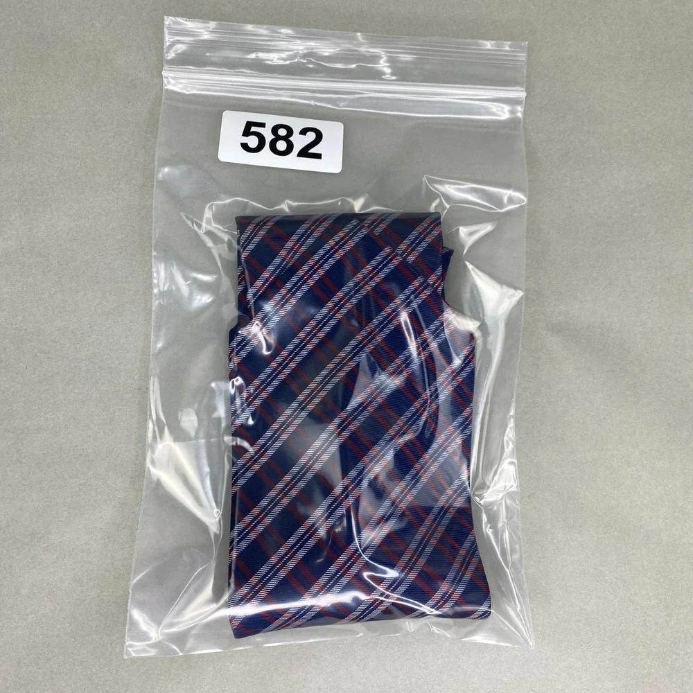 IZOD Plaid Necktie Mens Blue Red White Classic Preppy‎ Minimalist Academia 58x4
